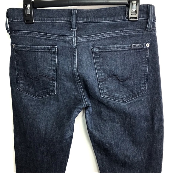 7 for All Mankind Blue Roxanne Skinny Jeans Sz 28 - Picture 5 of 7